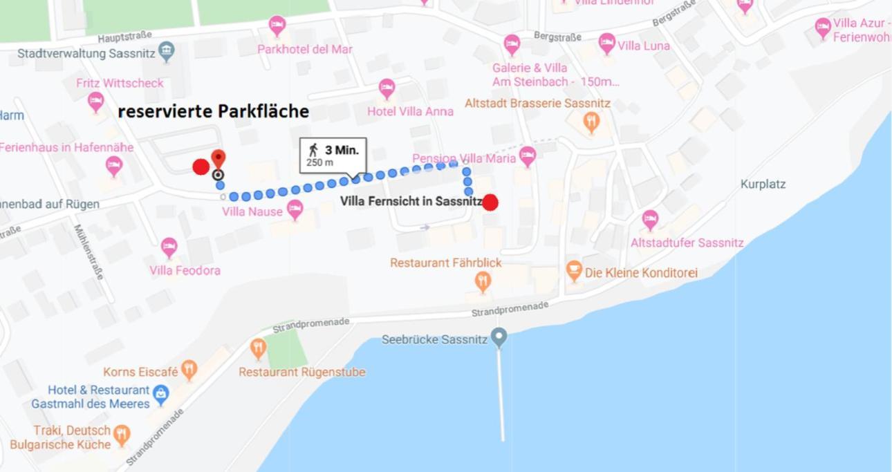 Villa Fernsicht - Wohnung Nr 1 - Mit Meerblick Sassnitz Εξωτερικό φωτογραφία